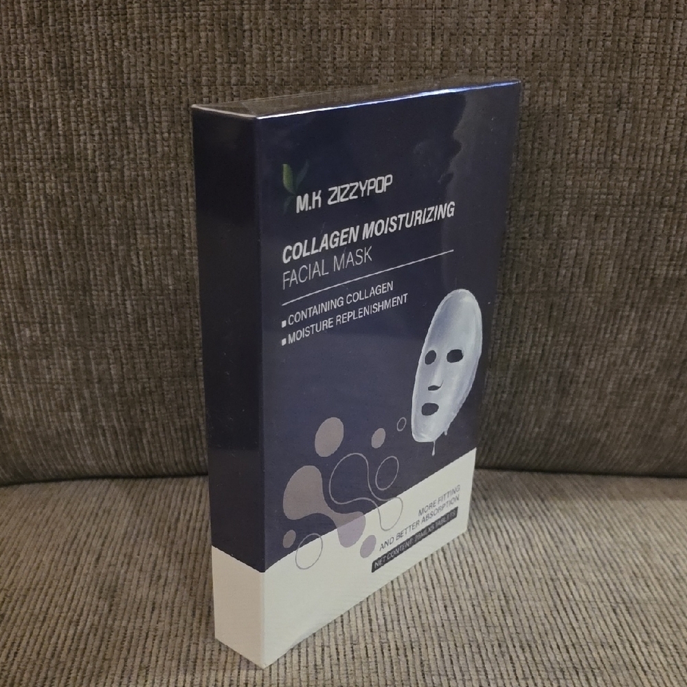 M. K Zizzypop Collagen Moisturizing Facial Mask, Box Of Five - Picture 4 of 5